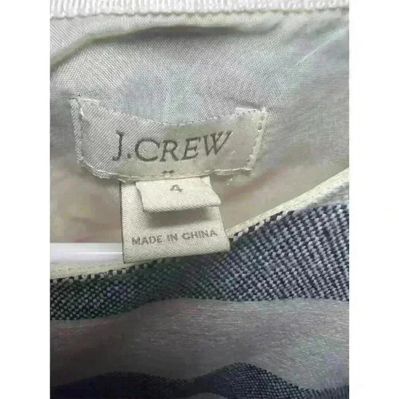 J. Crew Women's Gray Striped Sleeveless Sheath Midi Dress Size 4 - Picture 5 of 12